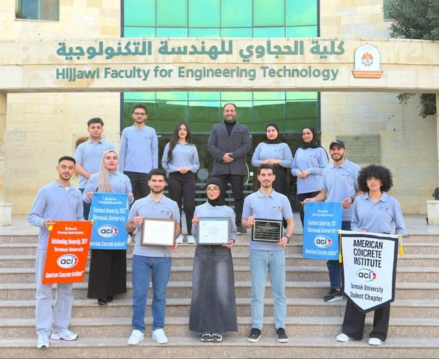 Student chapter of ACI in Civil Engineering Department won the