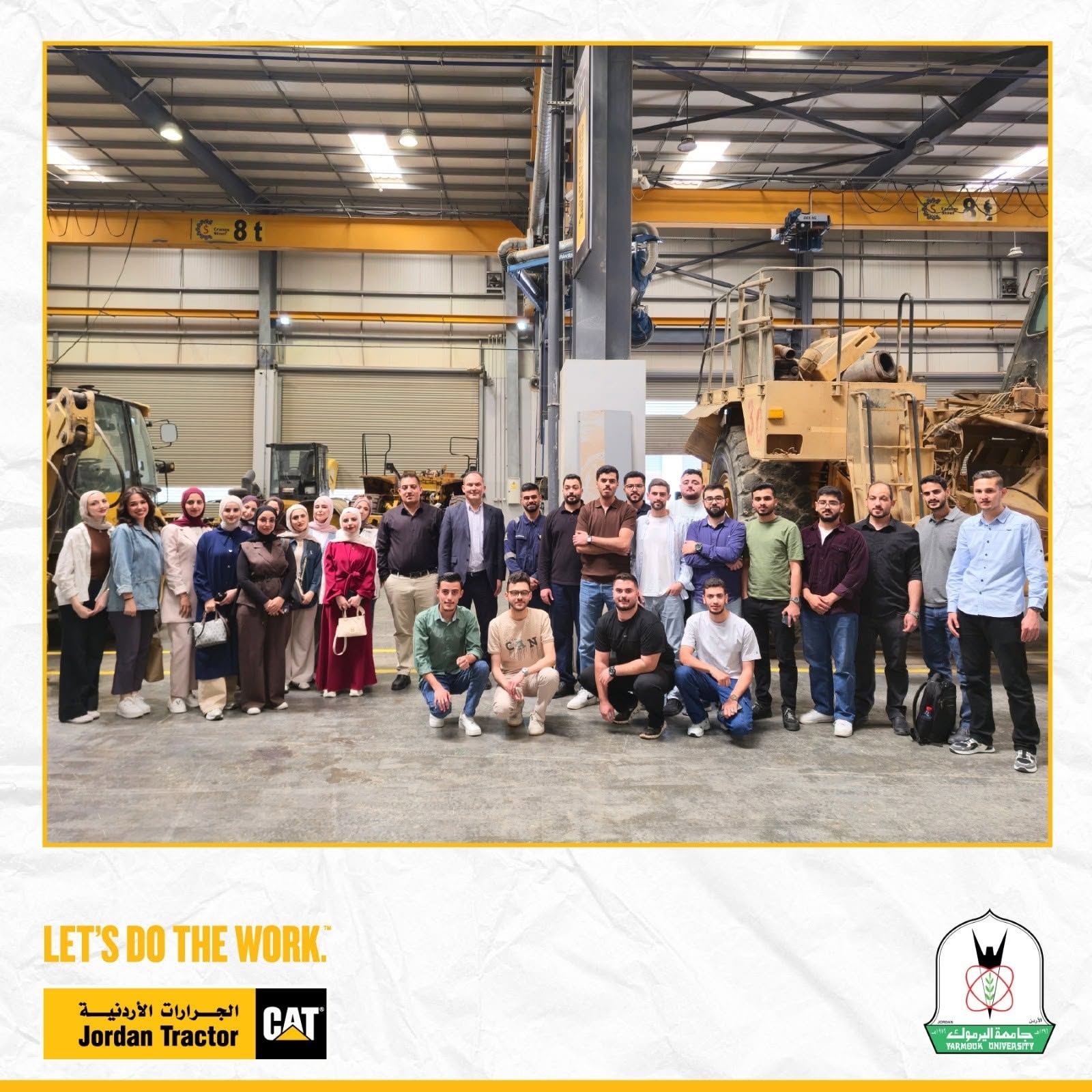 Hijjawi Faculty of Engineering Technology organized a field visit the Jordanian Tractors and Equipment Company